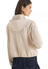 Cecil Modern Pique Jacket with Hood, Beige