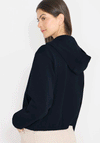 Cecil Modern Pique Jacket with Hood, Navy