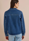 Cecil Denim Overshirt Jacket, Mid Blue