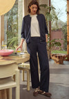 Cecil Jersey Zipped Sweatshirt, Navy