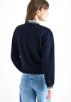 Cecil Jersey Zipped Sweatshirt, Navy