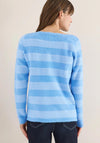 Cecil Striped Feather Yarn Jumper, Blue
