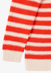 Cecil Summer Bouclé Striped Sweater, Orange