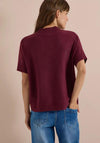 Cecil Turtle Neck Short Sleeve Jumper, Wine