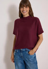 Cecil Turtle Neck Short Sleeve Jumper, Wine