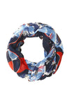 Cecil Loop Graphic Print Scarf, Blue