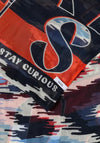 Cecil Loop Graphic Print Scarf, Blue
