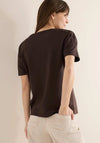 Cecil Shoulder Detail T-Shirt, Brown