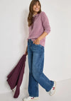 Cecil Funnel Neck Drawstring Jumper, Pink