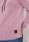 Cecil Funnel Neck Drawstring Jumper, Pink