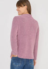 Cecil Funnel Neck Drawstring Jumper, Pink