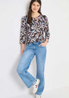 Cecil Tie Detail Floral Print Blouse, Brown