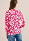 Cecil Tie Detail Floral Print Blouse, Pink