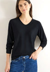 Cecil Dolman Glitter Detail Sweater, Black