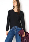 Cecil Dolman Glitter Detail Sweater, Black