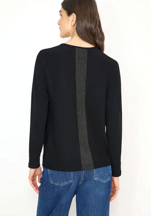 Cecil Dolman Glitter Detail Sweater, Black