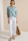 Cecil V Neck Blouse, Light Blue