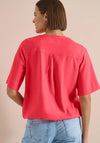 Cecil V Neck Blouse, Red