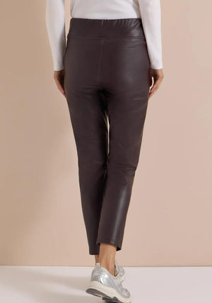 Cecil Faux Leather Leggings, Wine