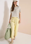 Cecil Knit Graphic Print T-Shirt, Beige