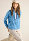 Cecil Full Zip with Drawstrings Jacket, Blue