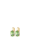 Dyrberg/Kern Chantal French Hook Earrings, Light Green & Gold