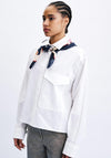 FRNCH Cotton Chest Pocket Shirt, White