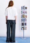 FRNCH Embroidered Graphic Boxy T-Shirt, White
