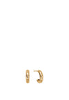 ChloBo Cutout North Star Huggie Hoop Earrings, Gold