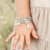ChloBo Children's Cute Charm Elephant Bracelet, Silver