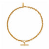 ChloBo Anchor Chain T-Bar Necklace, Gold