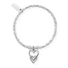 ChloBo Children’s Interlocking Love Heart Bracelet, Silver