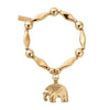 ChloBo Chunky Elephant Bracelet, Gold