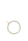 ChloBo Corrugated Oval Bracelet, Gold & Silver