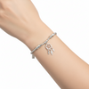 ChloBo Cute Charm Chunky Twist Dream Catcher Bracelet, Silver