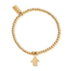 ChloBo Cute Charm Hamsa Hand Bracelet, Gold