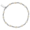 ChloBo Cute Charm Pearl Bracelet, Silver
