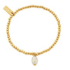 ChloBo Cute Charm Pearl Drop Bracelet, Gold