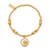 ChloBo Cute Charm Chunky Twist Spiral of Love Bracelet, Gold