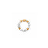 ChloBo Entwined Double Ring, Silver & Gold Medium