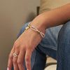 ChloBo Entwined Heart Bracelet, Silver & Gold