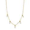ChloBo Etheral Multi Pearl Drop Necklace, Gold