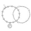 ChloBo Freedom Set of Two Bracelets, Silver