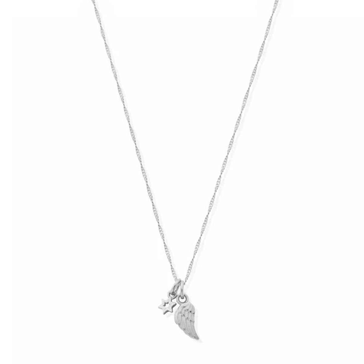ChloBo Guidance Twisted Rope Chain Necklace, Silver