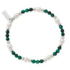 ChloBo Harmony Malachite & Pearl Bracelet, Silver