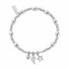 ChloBo Hope & Wisdom Bracelet, Silver
