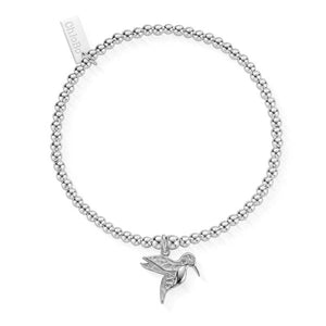ChloBo Hummingbird Charm Bracelet, Silver