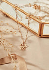 ChloBo Interlocking Love Heart Necklace, Gold