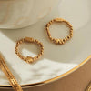 ChloBo Lucky Elephant Stretch Ring, Gold