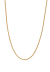ChloBo Men's Fox Tail Chain Necklace, Gold